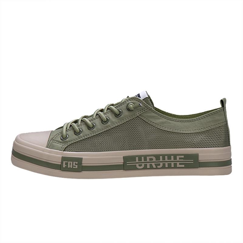 Summer Mens Shoes Korean Versatile Casual Shoes Mesh Shoes One-piece Pedaling Shoes Fashionable Trendy Shoes