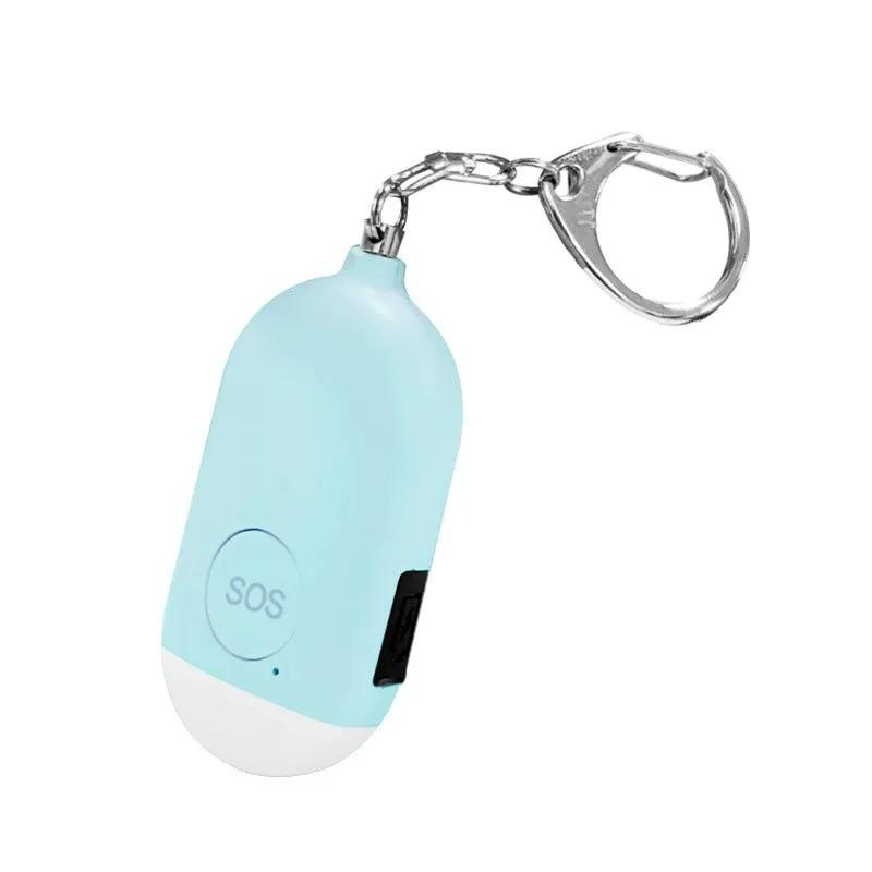 130dB Personal Safety Alarm Keychain Rechargeable SOS Self Defense Alarm with LED Light for Women Emergency Anti-Attack Tool 3