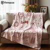 Lucky Cowboy Line Art Soft Flannel Blanket Breathable Warm Throw for Office Car Sofa Kids Room Birthday Xmas Gift
