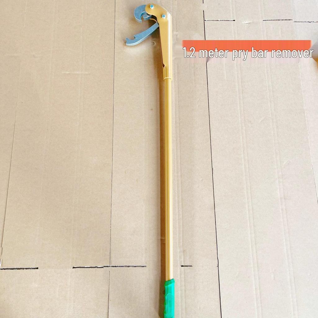 Large Rake Truck Tubeless Tire Disassembly Tool Set: Manual Lever, Three-Piece Tire Beading Removal Pry Bar.