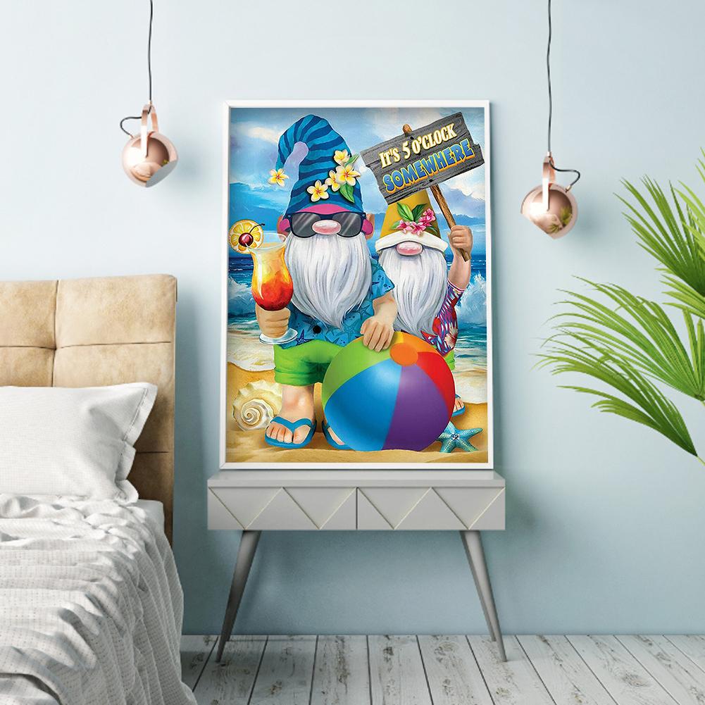 Buy 5D DIY Diamond Painting Gnome Kits Full Round Drill Decor at ...