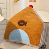 Cartoon House Geometric Plush Toy With Embroidery Sofa Cushion Decor Doll Gift