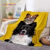 Cute Dog Samoye, Chihuahua, Husky, Koki Cartoon Soft Flannel Blanket for Beds Bedroom Sofa Picnic,Throw Blanket Outdoor Leisure