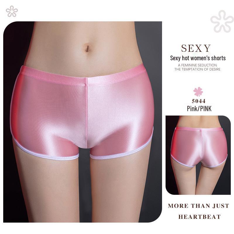 

Женские летние шелковистые сексуальные трусики - Дышащие и удобные Large розовый