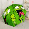 Invader Zim Automatic Umbrella Compact 8-Rib Lightweight Lightweight All-Season Travel Outdoor Accessory