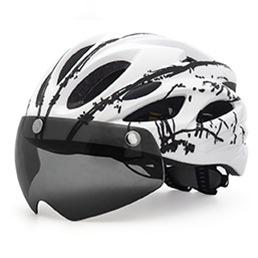 sale cycling bicycle helmet with magnetic goggles and battery tail light for adult road mountain bike helmet motorcycle