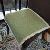 Seat Cushion Lace-up Thick Fabric Four Seasons Seat Cushion Summer Cotton Linen Office Student Dining Chair Stool Cushion
