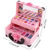 Kids Washable Makeup Beauty Kit Play House Toy Suitcase