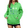 Women's Winter Christmas Printed Pullover Hooded Sweatshirt Fleece Long Sleeve Sweatshirt