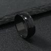 Men's Stainless Steel Sand Cat's Eye Titanium Ring - Creative Color Plated Design