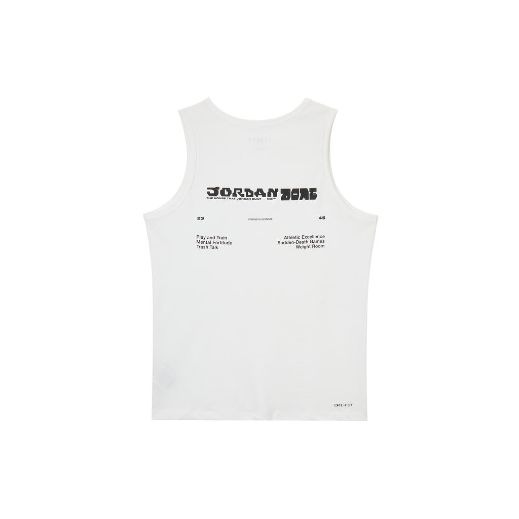 Jordan Tank Tops Men's White Crew Neck Thin Straight Fit DX9606-100