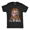 Heren Grappige T-shirts Ik Kom Terug Jezus Sarcastisch Religieus Grafisch Nieuwigheid T-shirt Voor
