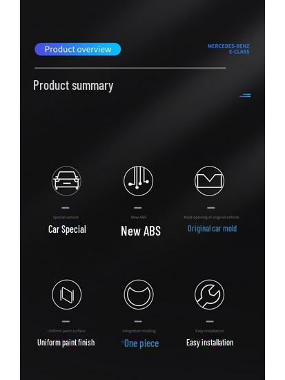 Mercedes-Benz E-Class (2010-2013) Tow Hook Cover - E300 E260 Front Bumper W212