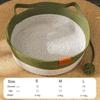 Cat Rattan Bed Round Hand Woven Kitten Bed Summer Wear-resistant Cooling Bed Indoor Sleeping House M/L Size Pet Accessories