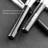 HMU Factory Professional Makeup Brushes Synthetic Hair Vegan Wood Handle Black Silver 15 Piece Makeup Brush Set With Pouch