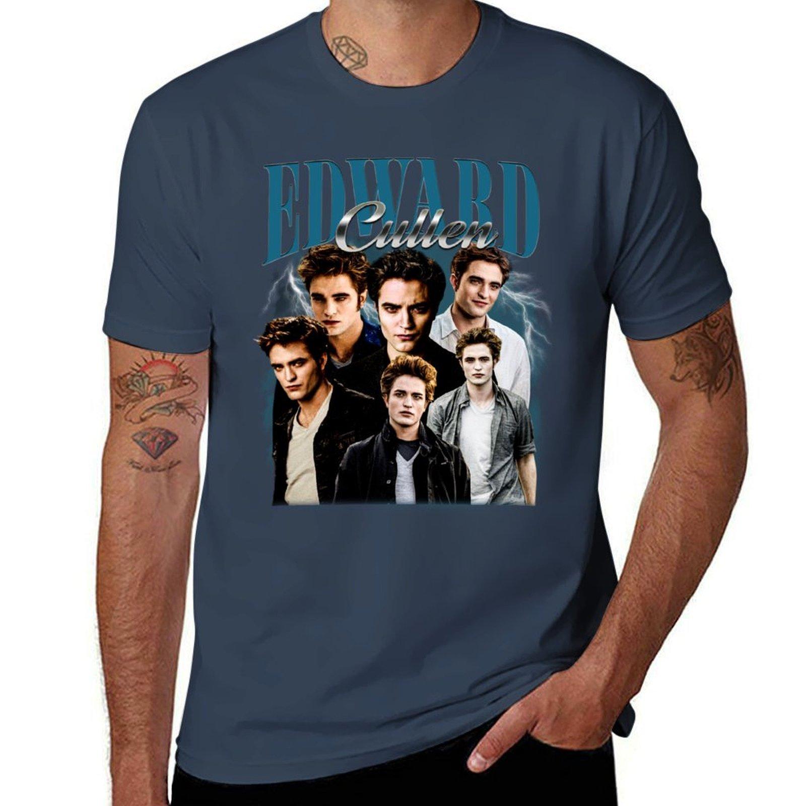Vintage Edward Cullen Retro 90 Homage Twilight TShirt UV Sun Protection Tee Shirt S