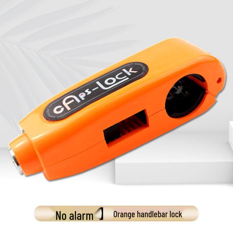 Anti-Theft Motorcycle Brake & Throttle Lock with Alarm