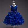 Popular European and American Flower Girl Tulle Cake Dress - Girls' Princess and First Birthday Dress