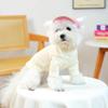 Ice Cream Pattern Dog Fisherman Hat Sun Protection Dog Visor Hat Pet Sun Hat  Dogs Cats