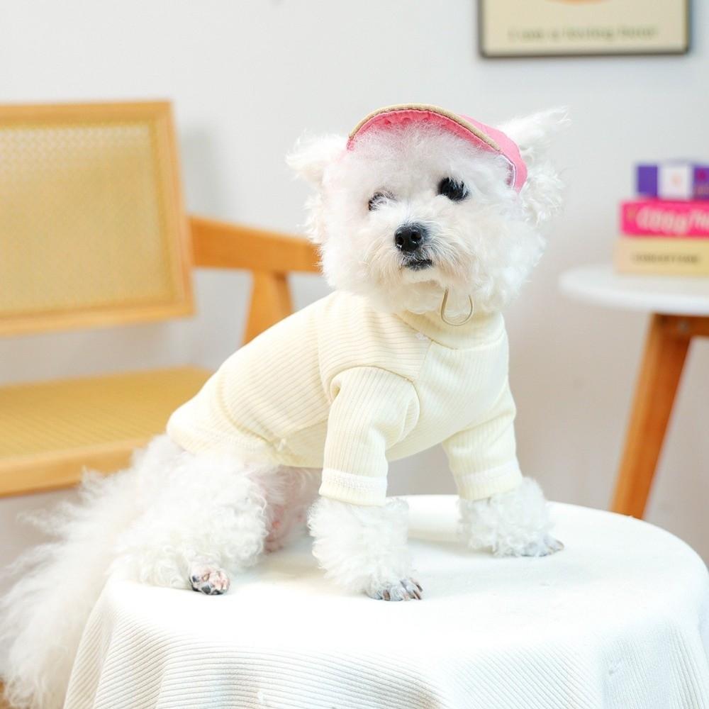 Ice Cream Pattern Dog Fisherman Hat Sun Protection Dog Visor Hat Pet Sun Hat  Dogs Cats