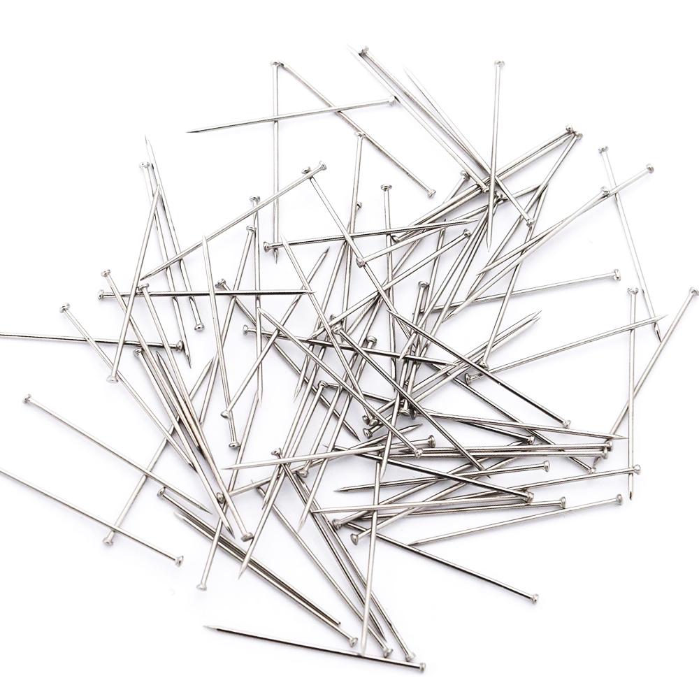 1kg/Karton 0,7mm 2cm Edelstahl Nähnadeln Schneider Gerade Satin Nadeln Feinkopf Nadeln Schmuckherstellung von Nähwerkzeugen
