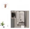 40cm x 50cm Space Aluminum Smart Mirror Cabinet with Lights & Defogging, Punch-Free Wall-Mounted for Small Bathrooms