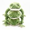 Kawaii Little Frog Voice Plush Toy Cartoon Cute Simulation Green Frog Plush Toy Sofa Pillow Ornament Holiday Gift