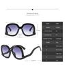 New Women Large Frame Oval Sunglasses Fashion Anti Glare UV400 Protection Retro Outdoor Shading Eyewear