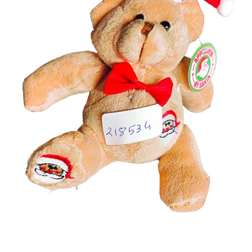 Merry Christmas Soft Santa Hat Teddy Bear