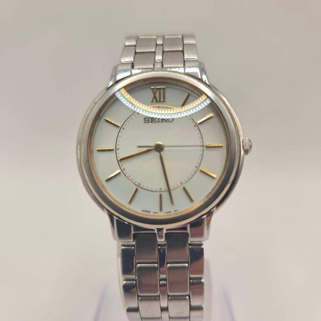 Used SEIKO Men's Watch Quartz Silver Color