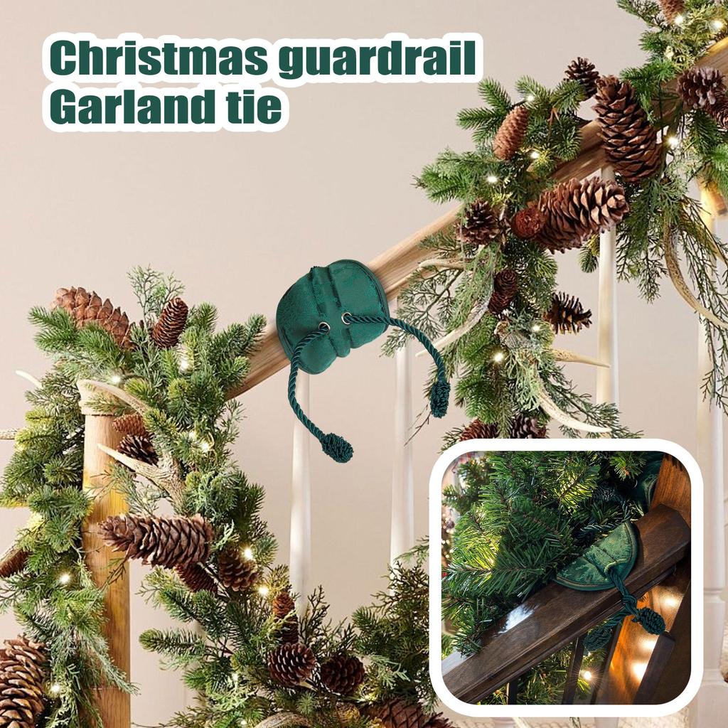 Holiday Wreath Ties Christmas Protections Railing Wreath Tie, Wreath Tie