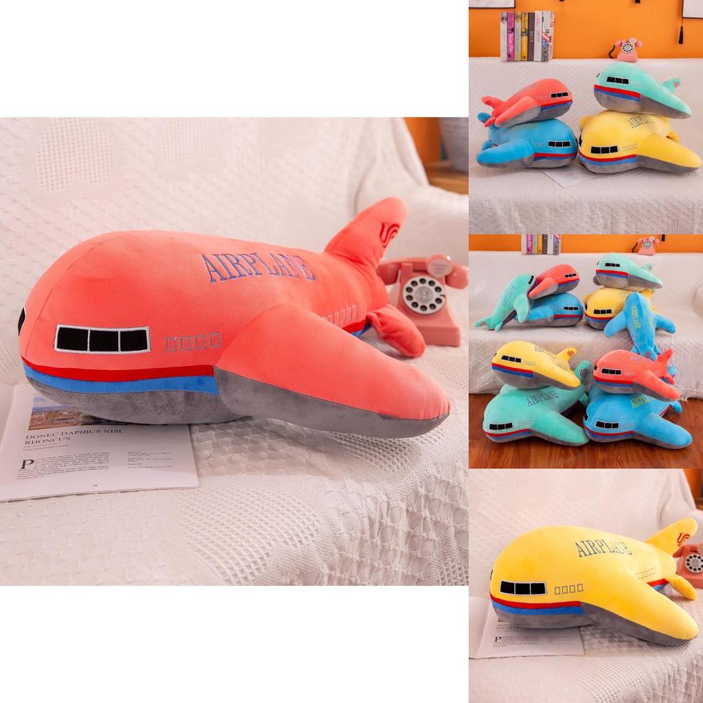 Adorable Soft Plush Airplane Pillow For Kids Boys Cartoon Aircraft Gift