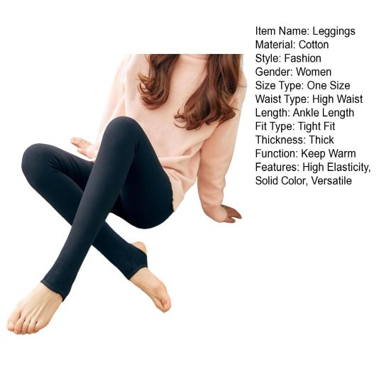 Women Leggings Elastic Tight Fit Slim Butt Lifting High Waist Design Bodycon Trousers Thickened Yoga Casual Wear