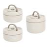 Insulated Lunch Container 304 Stainless Steel Leakproof Portable Round Thermal Bento Box with Lid and Thermal Bag