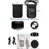 Passport Convenient Security Pouch for International [7-Mi] Case, Neck-Mounted, Travel, Anti-Skimming (Black)