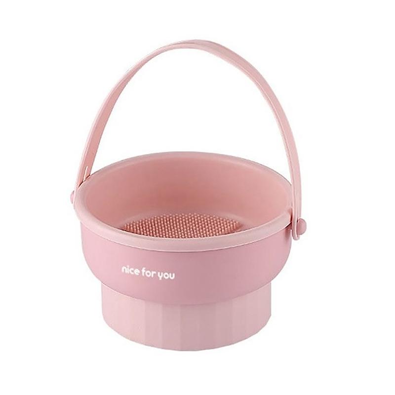 Makeup Brush Cleaning Bowl Beauty Egg Cleaning Tool Storage Set Brush Powder Puff Dry Cleaning Silicone Drying Shelf