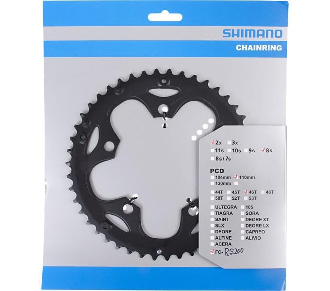 SHIMANO Repair Parts Chainring with Spike Y1V498050 46T-F FC-RS200