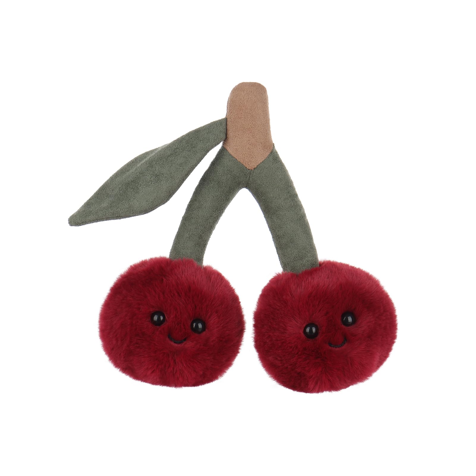 Apricot Lamb Delicious Cherry Plush Toy, Soft and Cute, Fluffy Delicious Cherry for Boys and Girls, 20cm