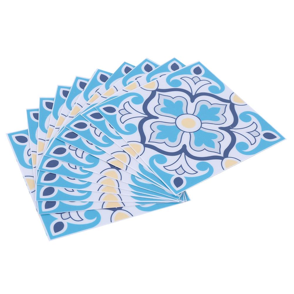 10pcs Waterproof Self Adhesive Tile Wall Sticker Decoration for Bathroom Kitchen