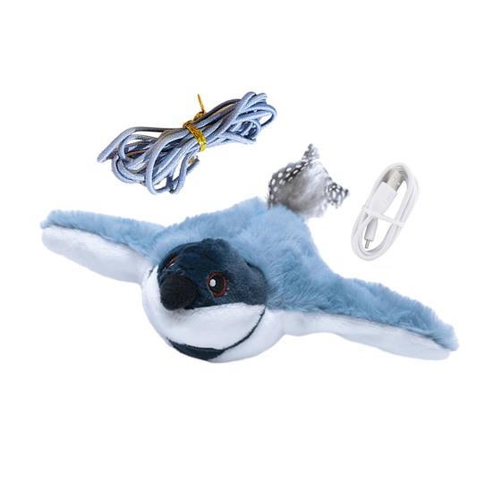 

Игрушка для кошек «Птицы, хлопающие крыльями» Интерактивный летающий воробей с реалистичным щебечущим звуком, активируемый прикосновением Мягкая игрушка для котят «Птицы» для домашних кошек 1 Set