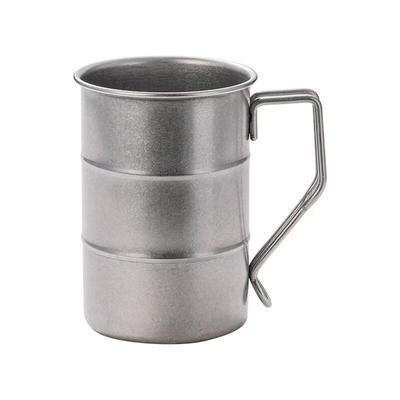 Shangqi Retro Achteckiger Edelstahl Outdoor Becher mit Griff