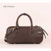 New Vegetable Tanned Leather Pillow Bag Women's Retro Niche Handbag Fashionable High-end Commuter Portable Boston