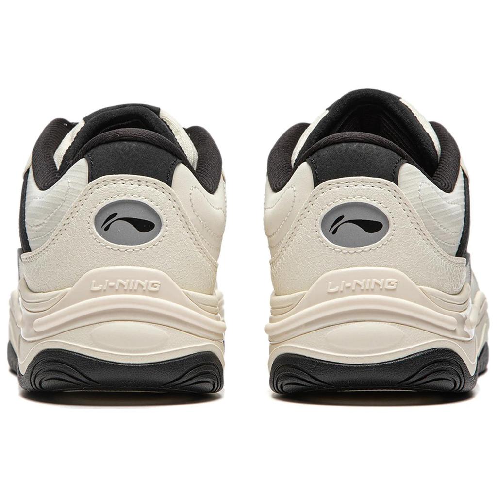 New LiNing Future Flow Cushioning Support Wear Resistant Slip Resistant Low Top Skateboard Shoes Women's White Black AGCU048-3