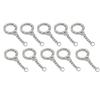 10Pcs Mirror Polish Keychains Keys Holder Spring Ring Clasp Keyring Split Ring  DIY Key Chains