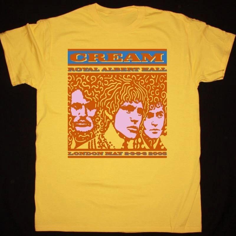CREAM ROYAL ALBERT HALL Yellow Short Sleeve Cotton All Size Shirt QQ1330 M
