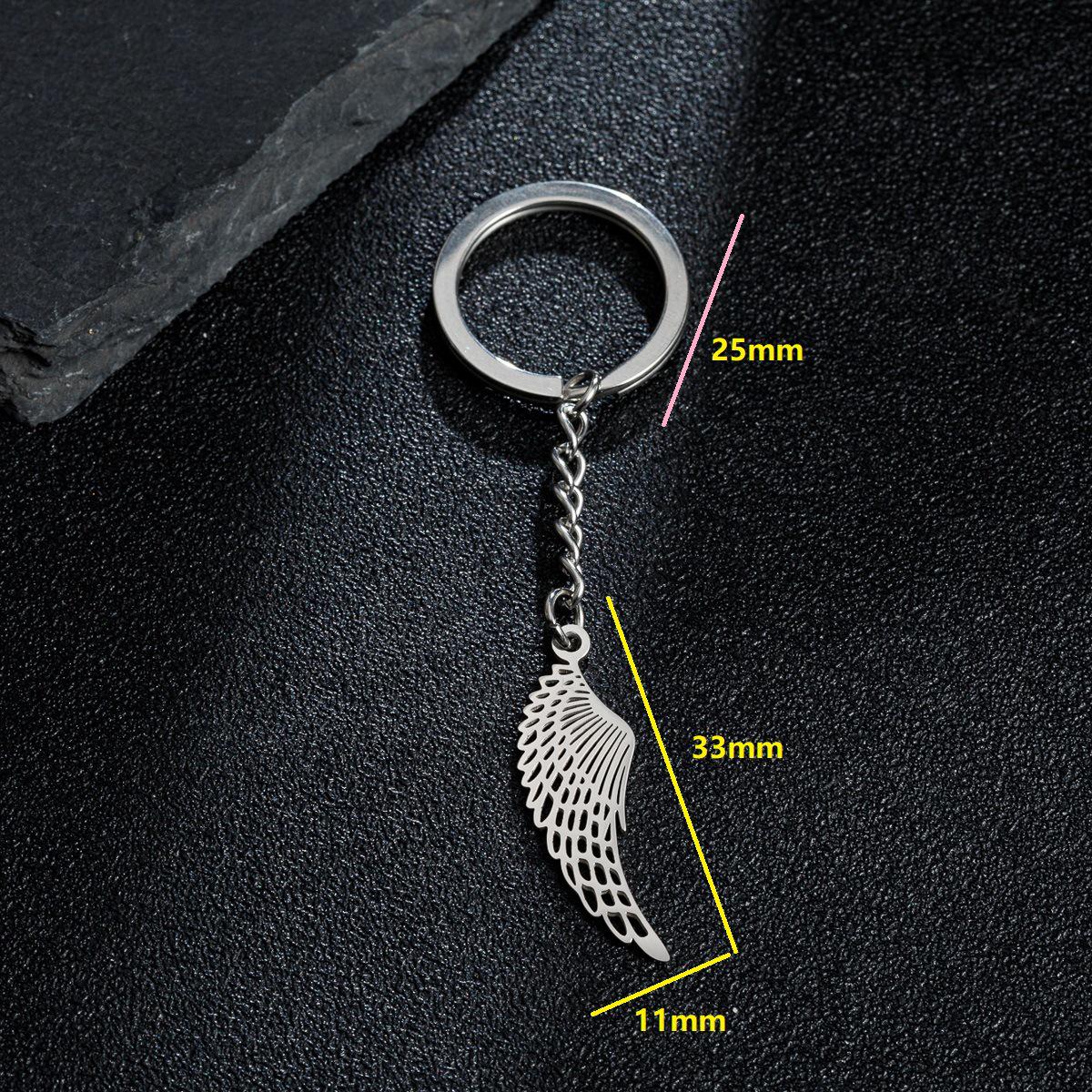 Angel Wings Feather Keychain Pendant - Non-Fading Design