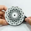 ABS Black And White Dynamic Stress Relief Toy Simple Fashionable 3D Printed Spiral Dynamic Hypnosis Psychedelic Gear