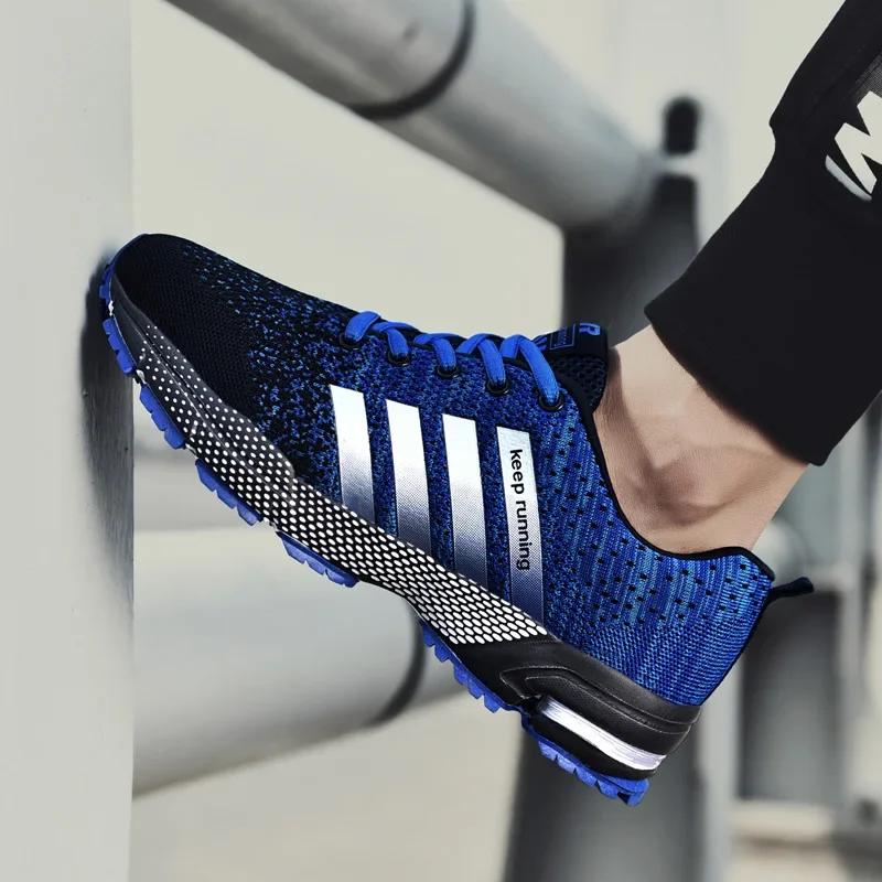 Men's Sneakers Men Shoes Comfortable Non-Slip Stable Shock Absorption Light Couple Shoes and Mesh Breathable Casual Basket Homme
