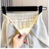 DIMANAF 2026 Plus Size Summer Women Pants Elastic Waist Oversize Fashion Office Lady Casual Long Pants Solid Black