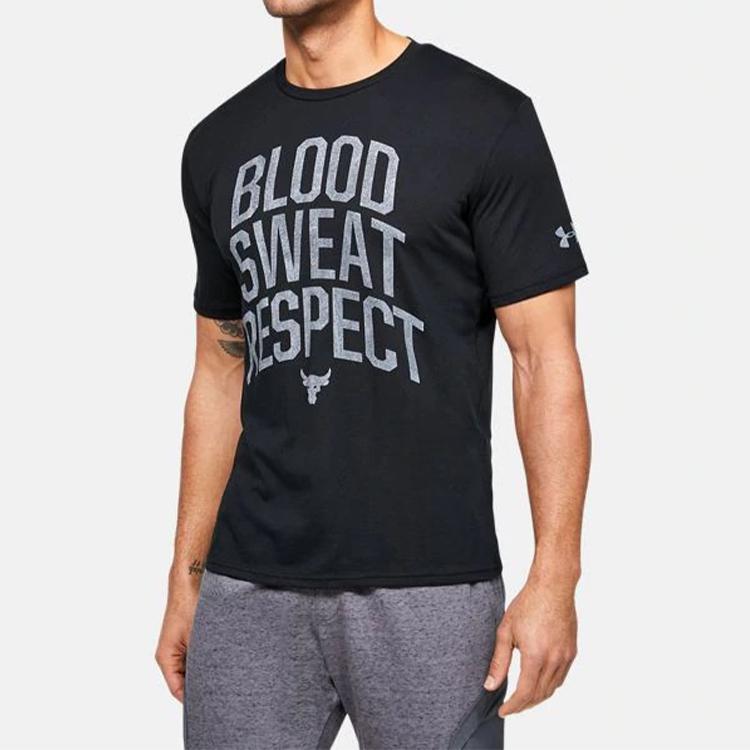 Under Armour Loose-Fit Crew Neck T-Shirt Men Tops Black 1351583-001
